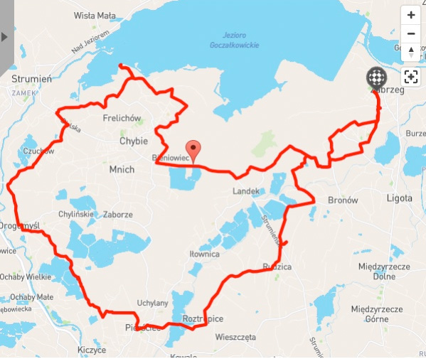Mapa / Rudzica Ochaby Frelichów